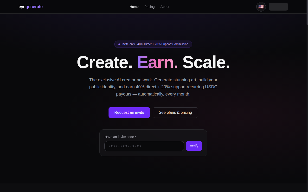 EyeGenerate: AI Creator Network