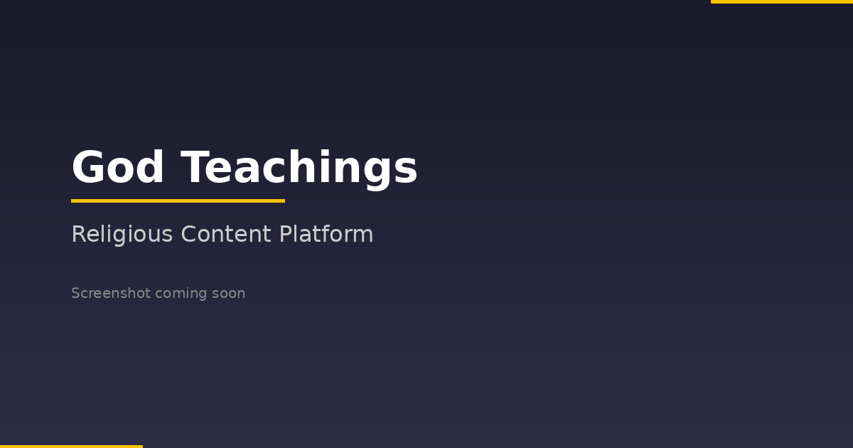 God Teachings