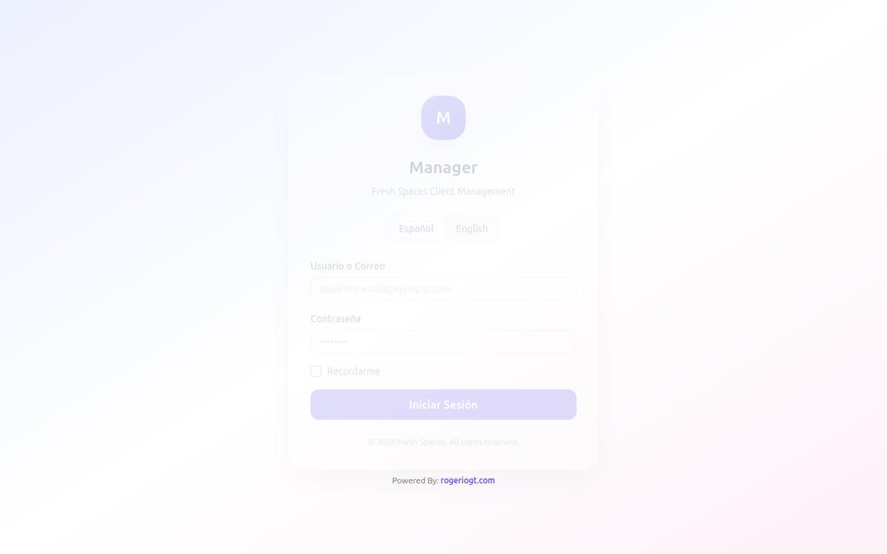 Manager App: Client Management